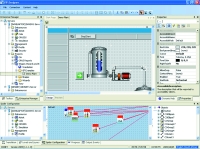 Figure 2. VIZNET Designer screenshots showing the form, enterprises manager, and Spider engine